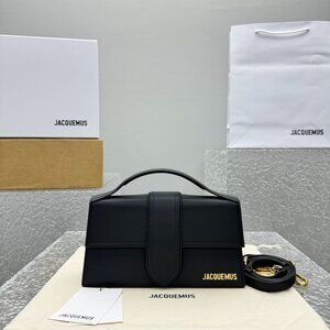 Jacquemus Black Leather Crossbody Bag